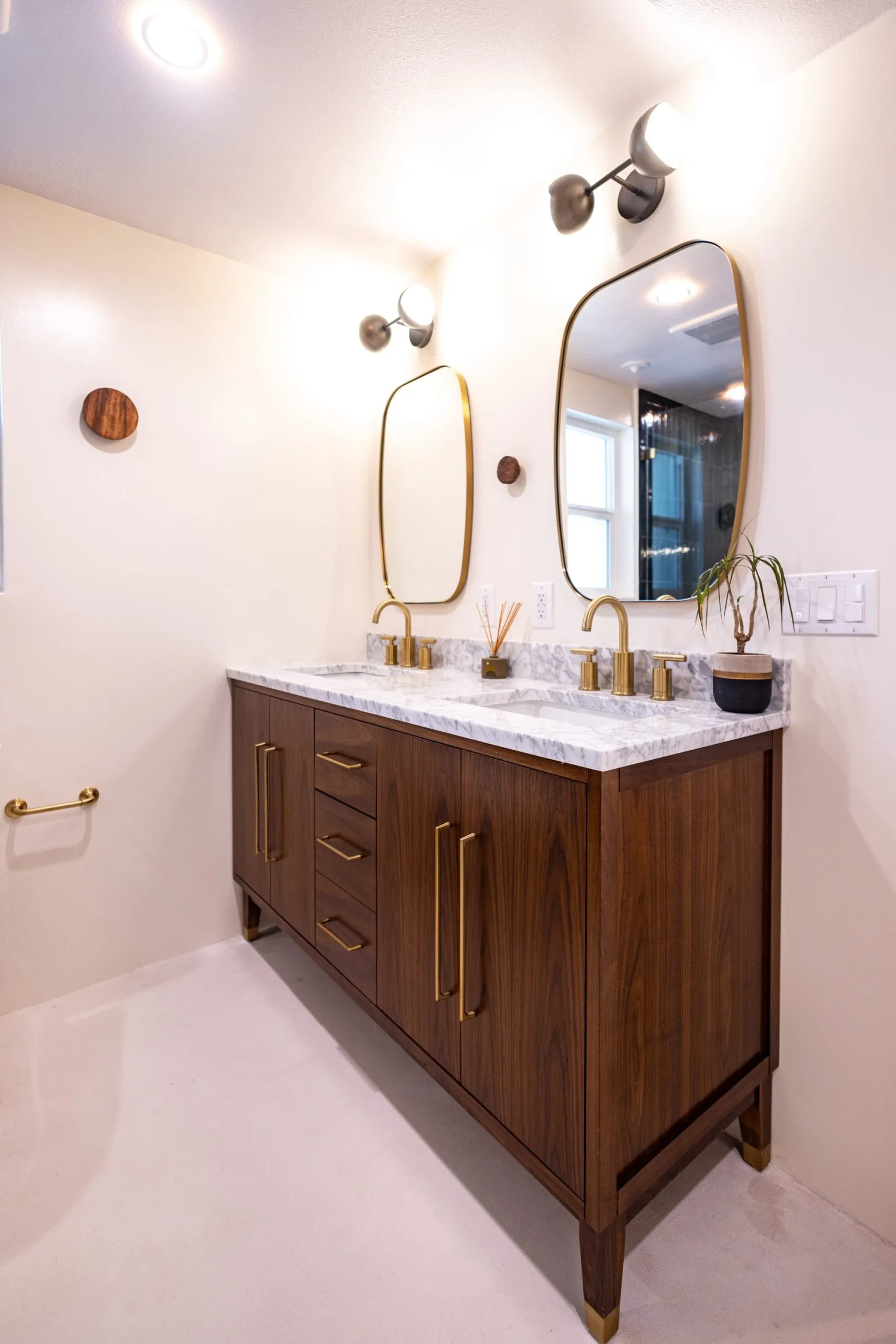 New bathroom addition with luxury fixtures